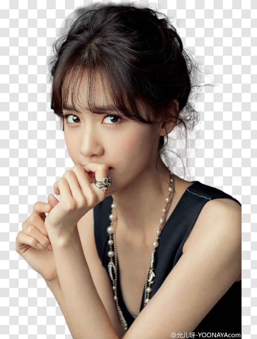 Im Yoon-ah Girls' Generation Bangs Artificial Hair Integrations - Heart - Girls Transparent PNG