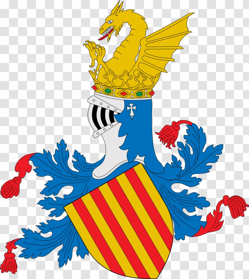 Kingdom Of Valencia Blason De Valence Coat Arms Crown Aragon - Madre Transparent PNG
