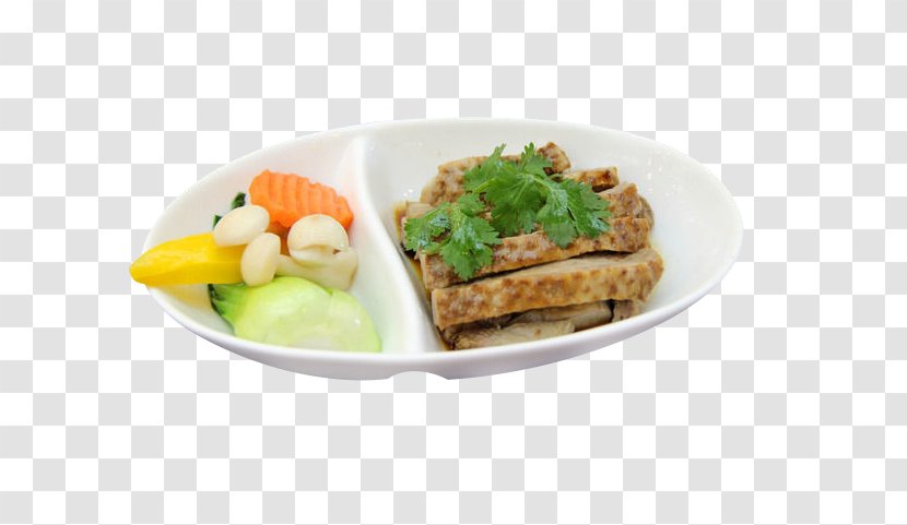 Vegetarian Cuisine Dish Red Cooking Food - Tofu - Chaozhou Brine Goose Transparent PNG