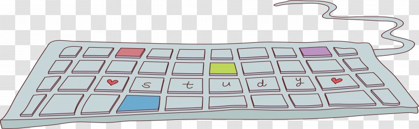 Computer Keyboard Laptop Numeric Keypad Cartoon Drawing Transparent PNG