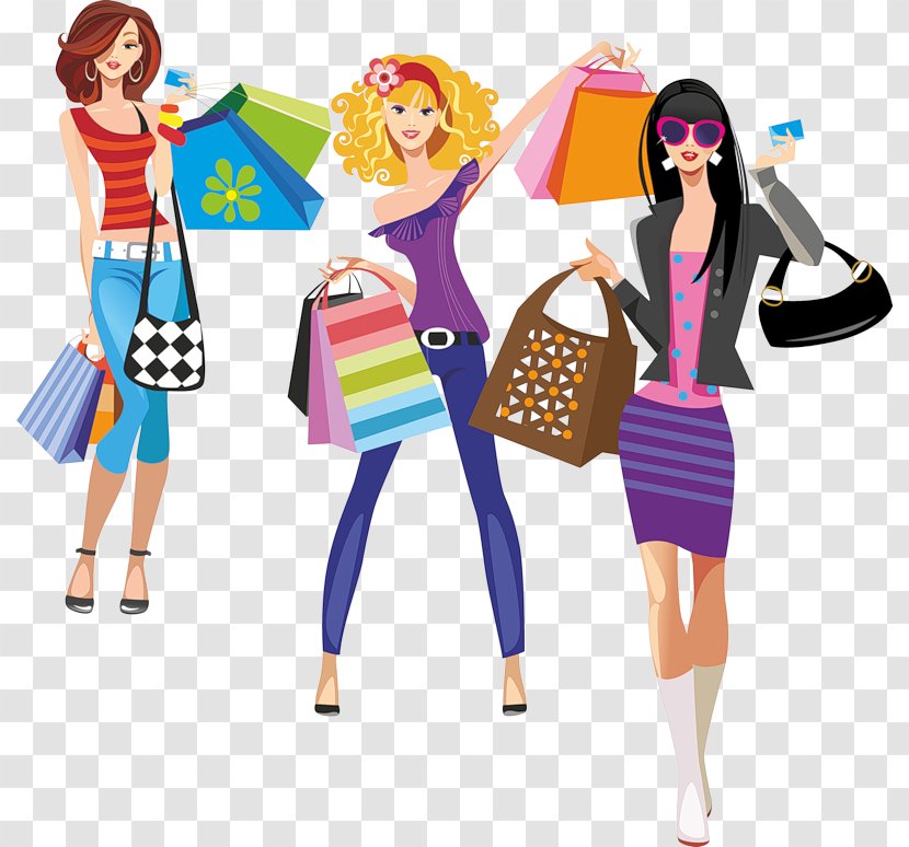 Fashion Illustration Shopping Clothing - Bag Transparent PNG