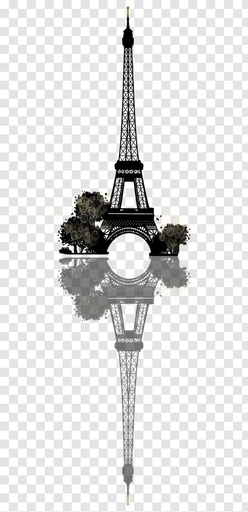Eiffel Tower Building Monument - Light Fixture Transparent PNG