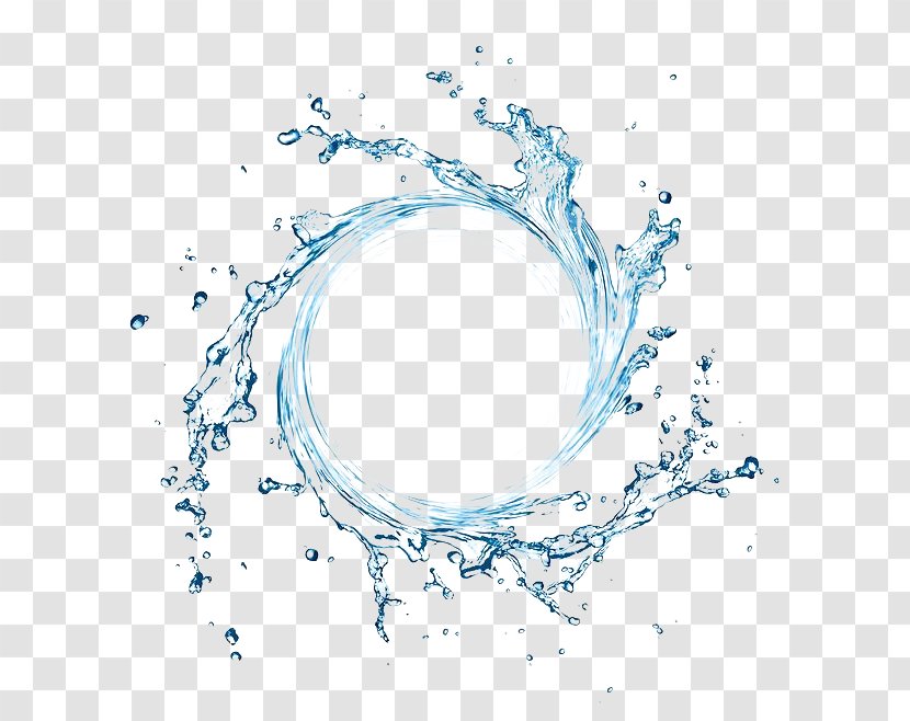 Spray Water Vortex Generated - Stock Photography - Rectangle Transparent PNG