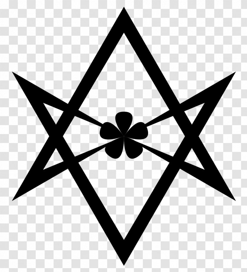 Libri Of Aleister Crowley Abbey Thelema Unicursal Hexagram - Monochrome Photography - Symbol Transparent PNG