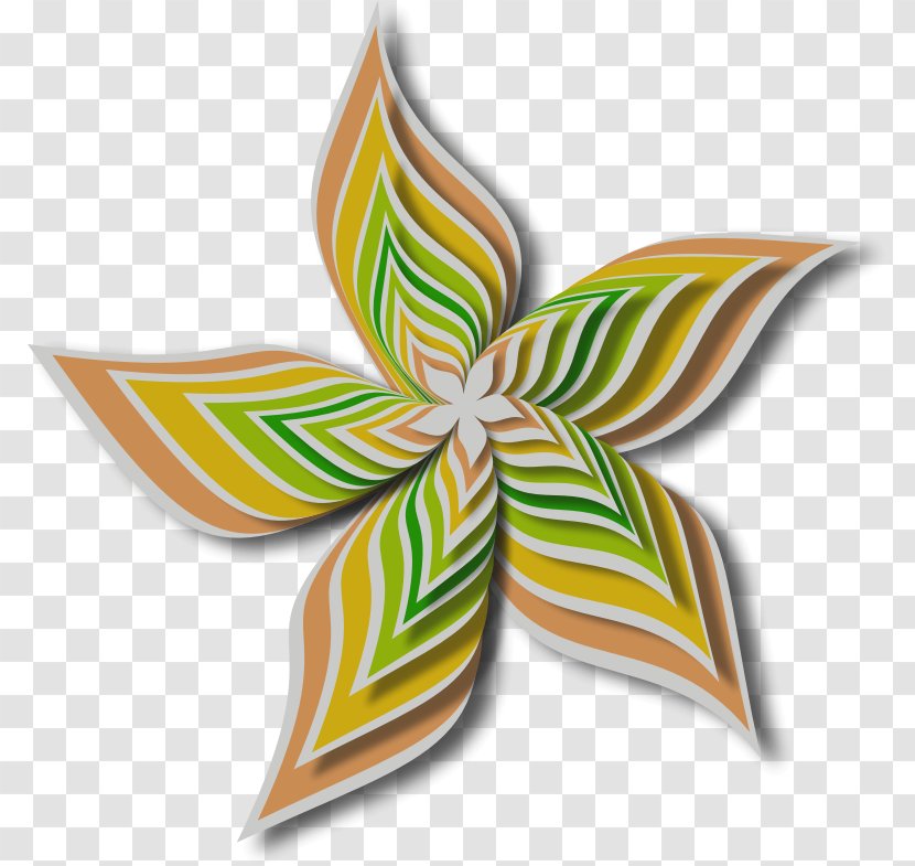Flower Abstract Art Drawing Clip - Petal Transparent PNG