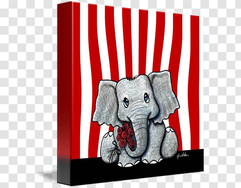 Canvas Print Indian Elephant Printing Circus - Frame Transparent PNG