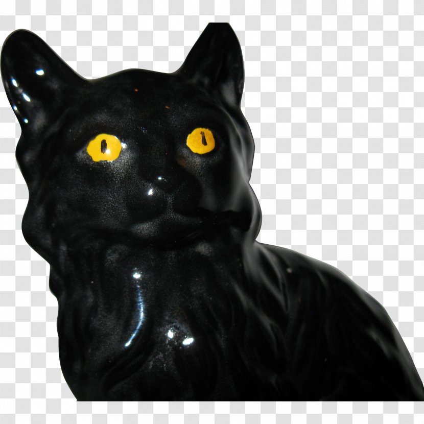 Black Cat Whiskers Domestic Short-haired Snout - Bombay Transparent PNG