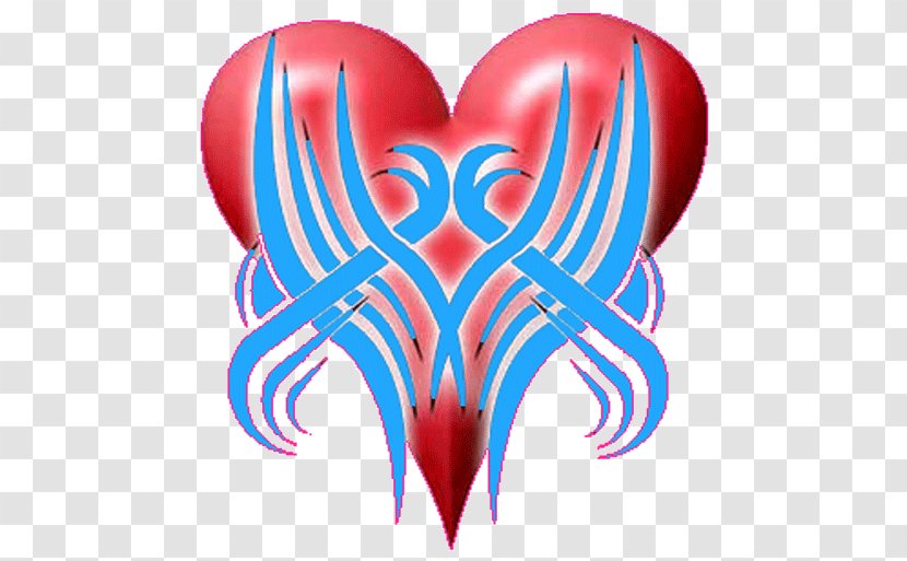 Tattoo Airbrush Heart Design Classic - Watercolor Transparent PNG