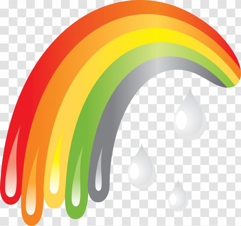 Rainbow Desktop Wallpaper Clip Art - Orange Transparent PNG