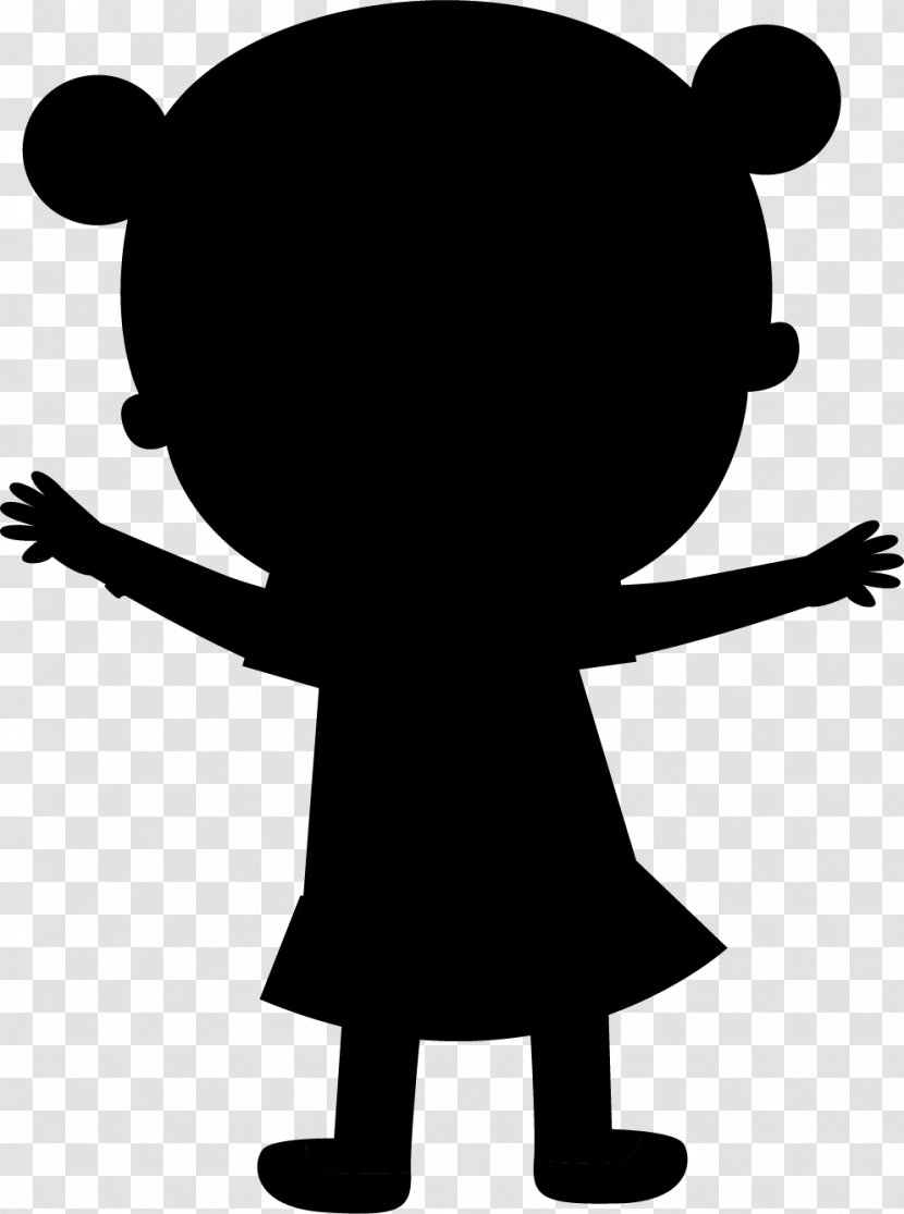 Clip Art Human Behavior Black & White - Silhouette - M Cartoon Transparent PNG