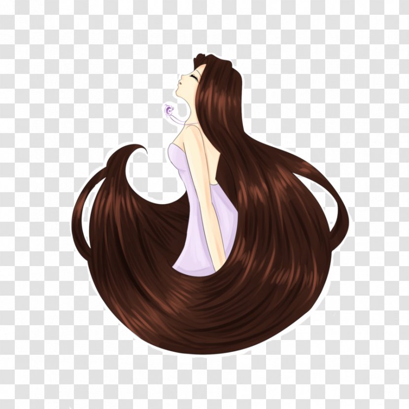 Hair Coloring Long Brown Download Transparent PNG