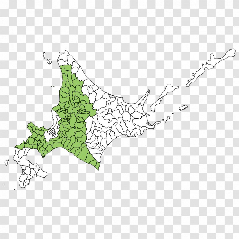 Blank Map Ishikari Subprefecture Hokkaido Shinko Transparent PNG