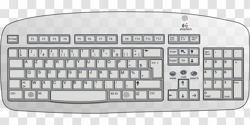 Computer Keyboard Mouse Clip Art - Electronic Device - Vector Transparent PNG