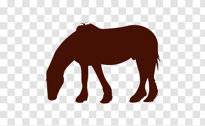 Mustang Pony Stallion Silhouette Clip Art - Snout Transparent PNG