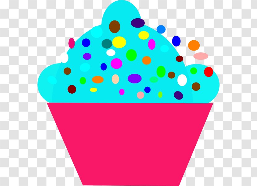 Cupcake Frosting & Icing Polka Dot Clip Art - Baking Cup - Cake Transparent PNG