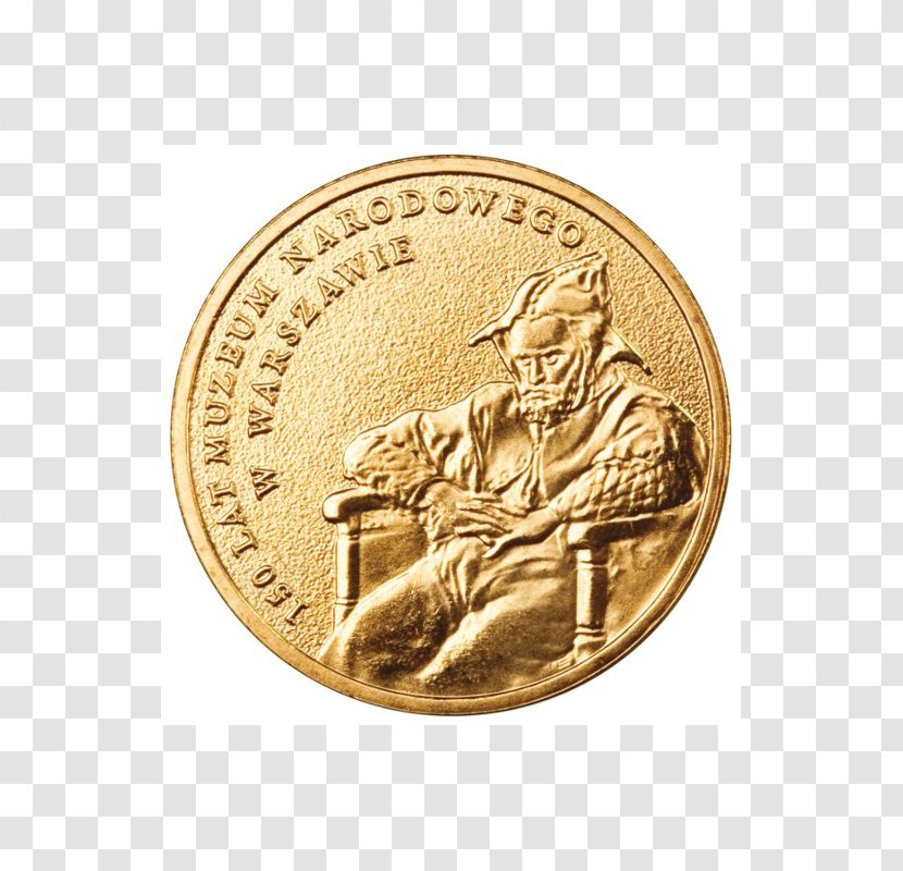 Coin Gold Monety Okolicznościowe 2 Złote Kerchief Numismatics - Brass Transparent PNG