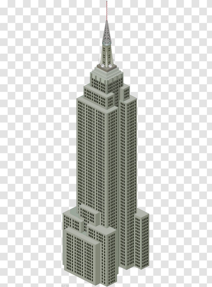 Empire State Building Pixel Art - Clock Tower Transparent PNG
