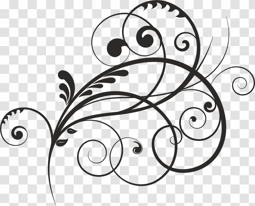 Spiral Floral Design Clip Art Transparent PNG