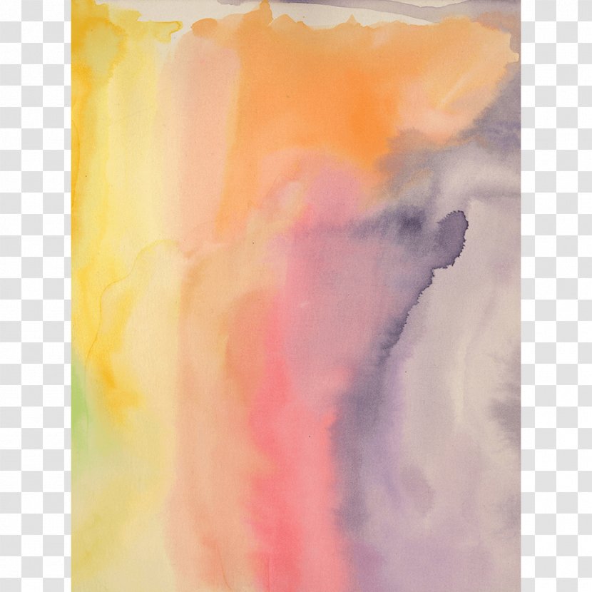 Watercolor Painting Acrylic Paint Resin - Peach - Canvas Print Transparent PNG