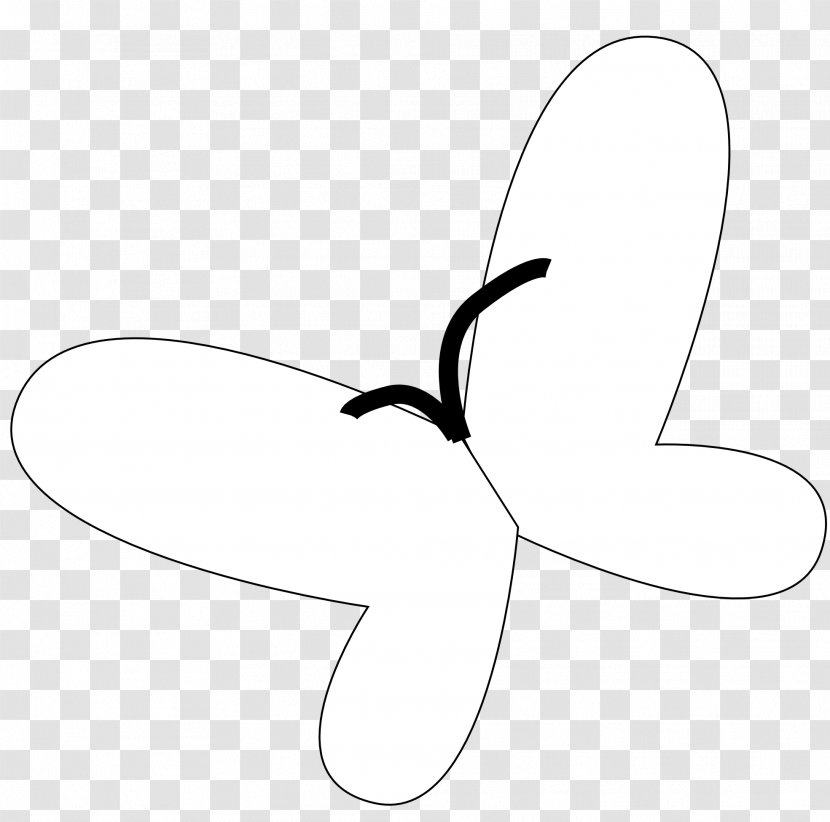 Butterfly White Headgear Clip Art - Flower - Adobe Illustrator Clipart Transparent PNG