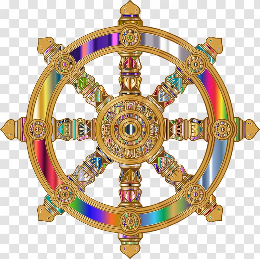 Dharmachakra Buddhism Three Turnings Of The Wheel Dharma Buddhist Symbolism - Noble Eightfold Path Transparent PNG