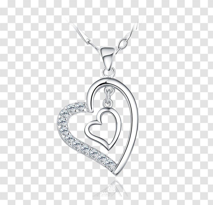 Locket Necklace Sterling Silver Pendant - Jewelry Transparent PNG