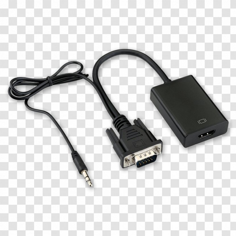 Laptop HDMI VGA Connector 1080p Adapter - Display Resolution Transparent PNG