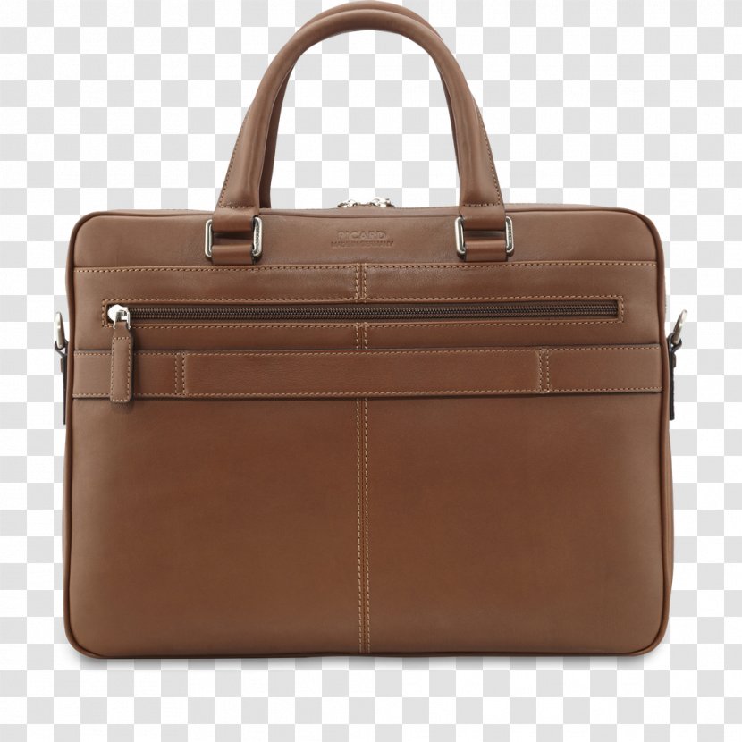 Briefcase Leather Handbag Tasche - Caramel Color - Businessman With Transparent PNG