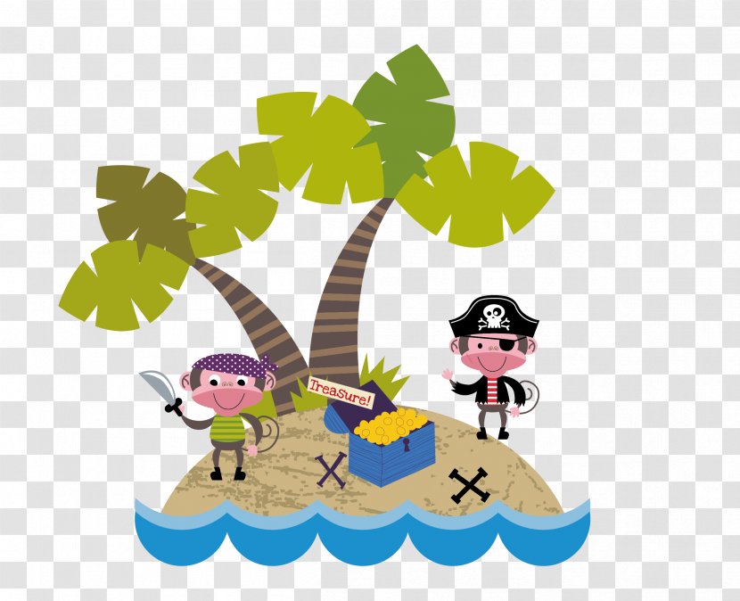 Cartoon Piracy - Art - Pirate Island Transparent PNG