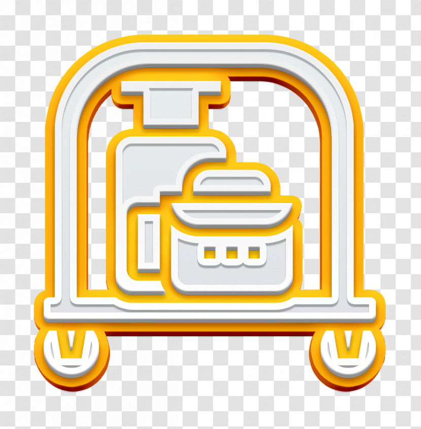 Hotel Services Icon Hotel Cart Icon Luggage Icon Transparent PNG
