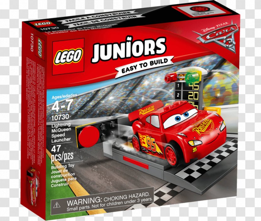 LEGO 10730 Juniors Lightning McQueen Speed Launcher Cruz Ramirez Lego - Model Car - Toy Transparent PNG