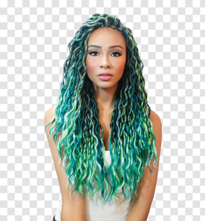 Braid Black Hair Beauty Coloring Wig - Goddess Transparent PNG