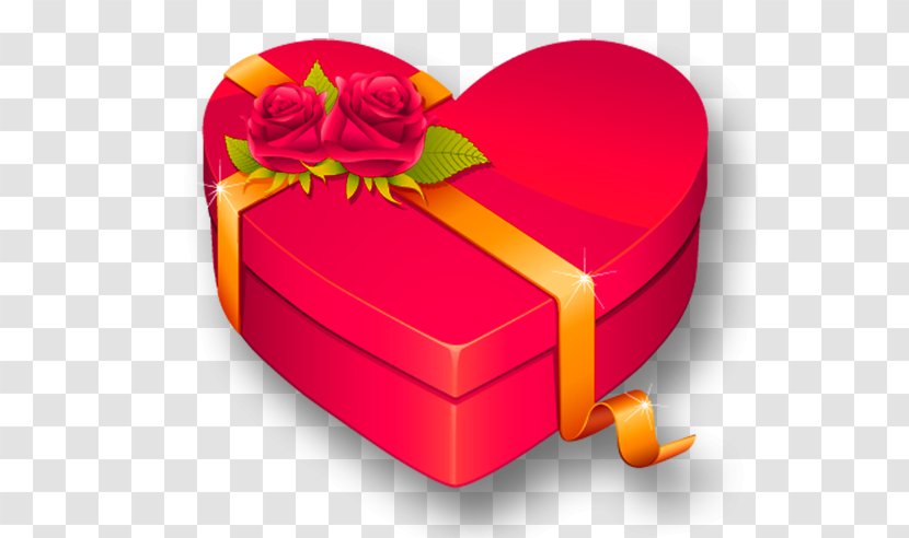 Gift Heart Valentines Day Icon Transparent PNG