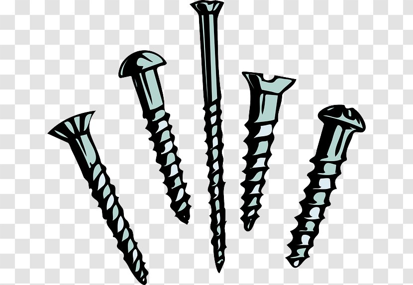Screw Nail Clip Art - Henry F Phillips - Iron Cliparts Transparent PNG