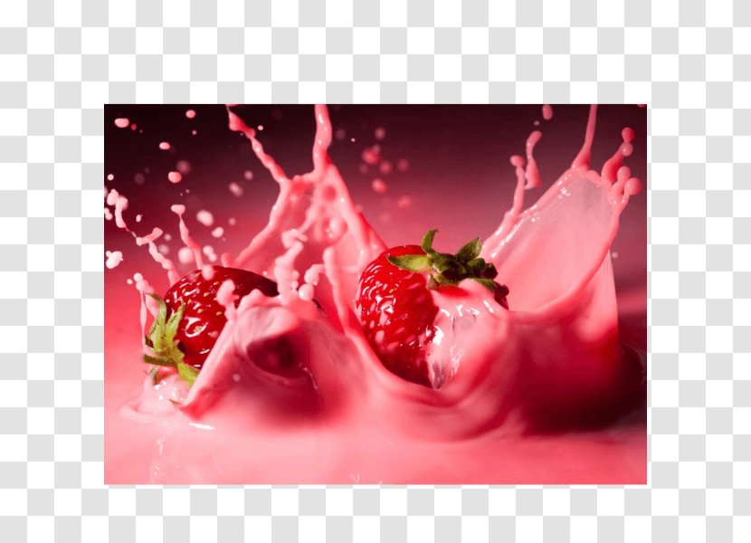 Milkshake Juice Strawberry Food - Still Life Photography Transparent PNG