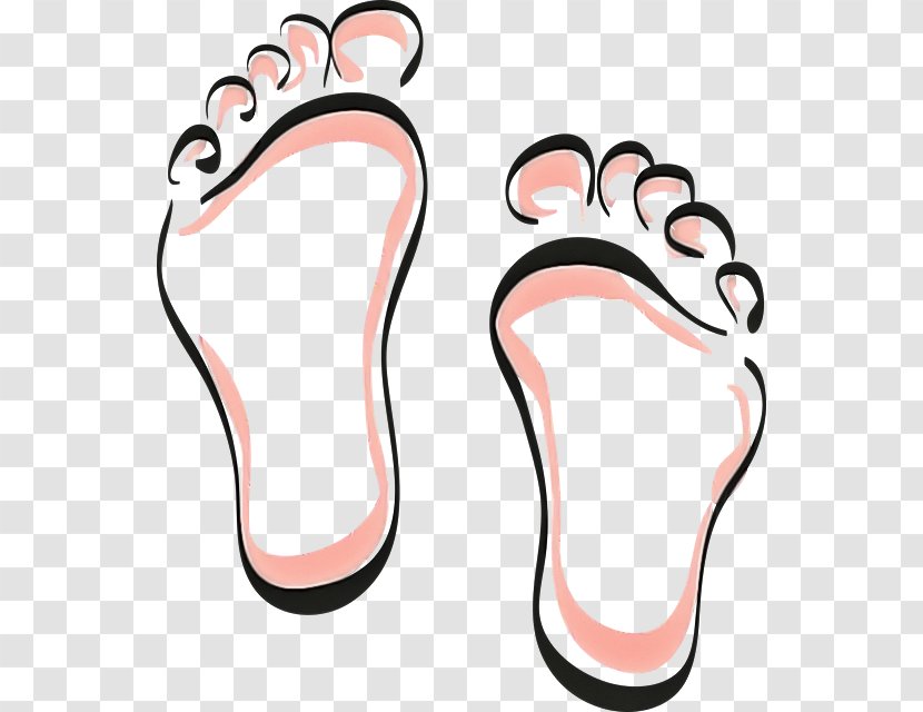 Footwear Leg Clip Art Pink Foot - Shoe - Sole Transparent PNG