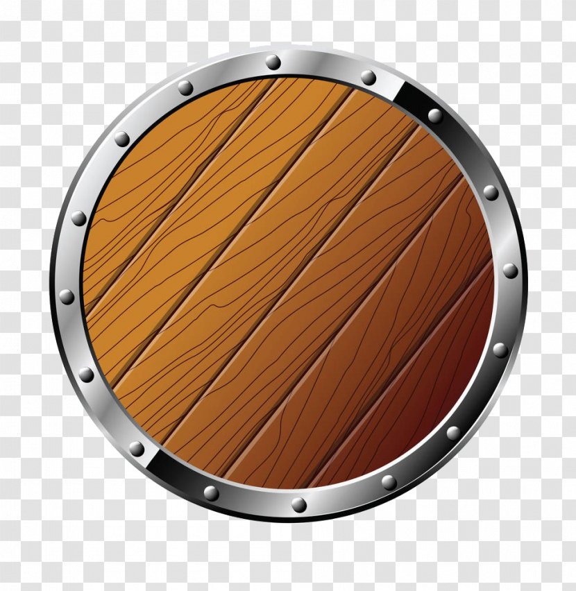 Shield Royalty-free Clip Art - Wood - Round Wooden Free To Pull The Material Transparent PNG