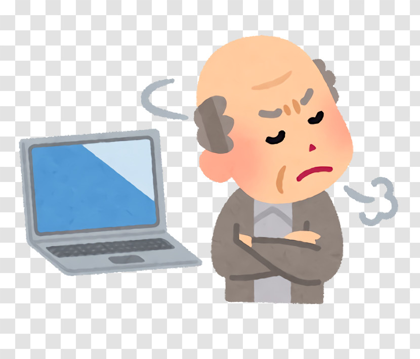 Cartoon Cheek Technology Computer Learning Transparent PNG