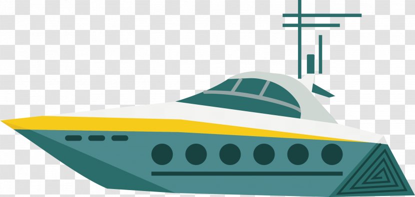 Yacht Ship Watercraft - Flat Vector Freight Ships Transparent PNG