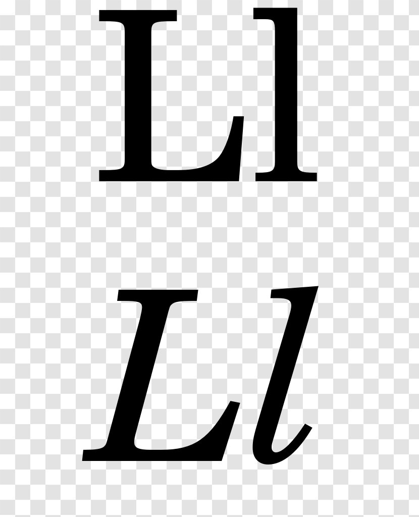 Ll Letter Alphabet Bas De Casse - Number Transparent PNG