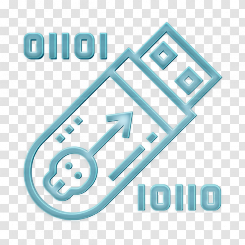 Usb Icon Virus Icon Cyber Crime Icon Transparent PNG