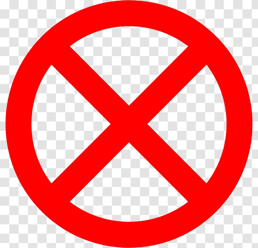 No Symbol X Mark Clip Art - Trademark Transparent PNG