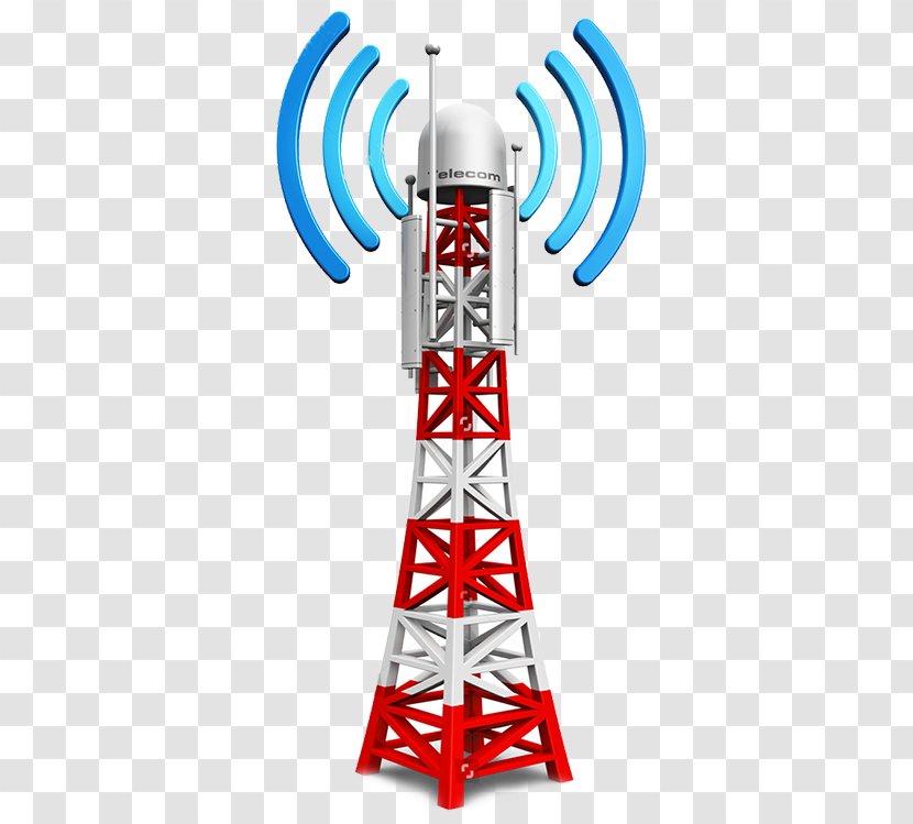 Cell Site Telecommunications Tower Mobile Phones Cellular Network - Transceiver Vector Transparent PNG