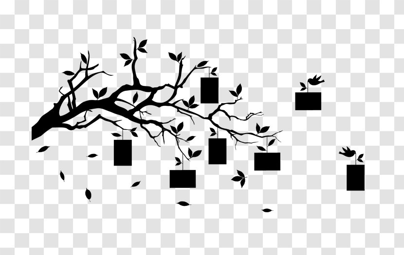 Wall Decal Branch Picture Frames Twig Tree - Flower - Torah Transparent PNG