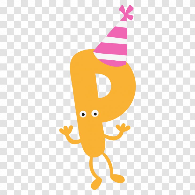Letter English Alphabet Drawing - Cartoon Yellow Man With Hat Transparent PNG