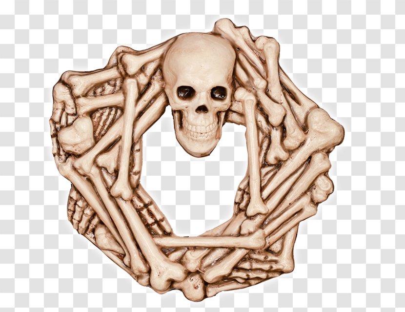 Skeleton Jaw Skull Bone Wreath Transparent PNG