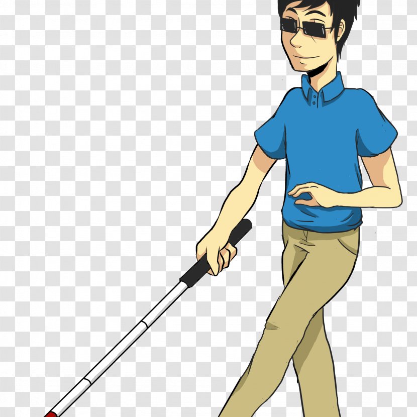 Disability Vision Loss White Cane Visual Perception Walking Stick - Heart - Silhouette Transparent PNG