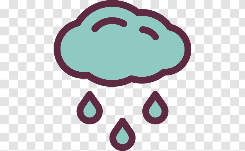 Rain Cloud Icon - A Transparent PNG