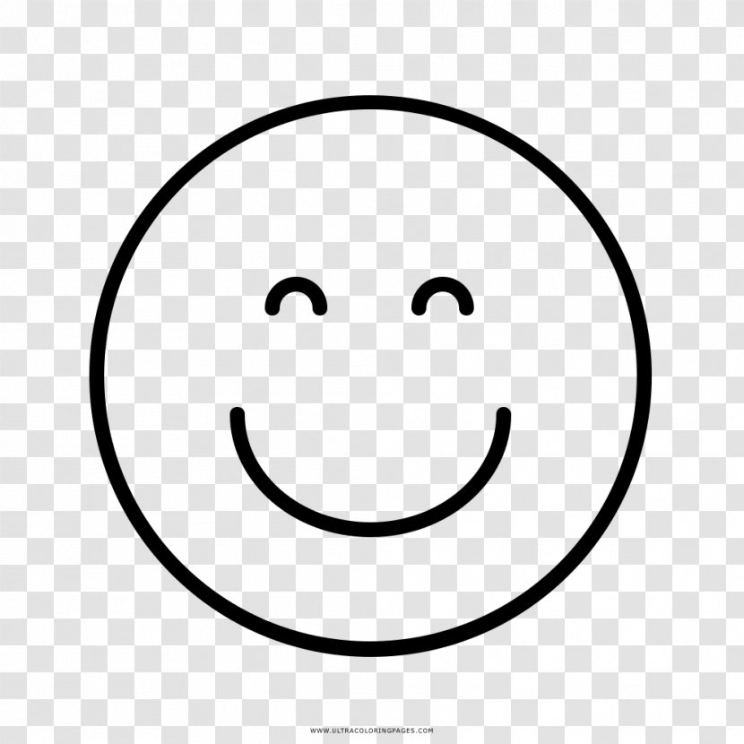 Drawing Line Art Coloring Book Smiley - Facial Expression Transparent PNG