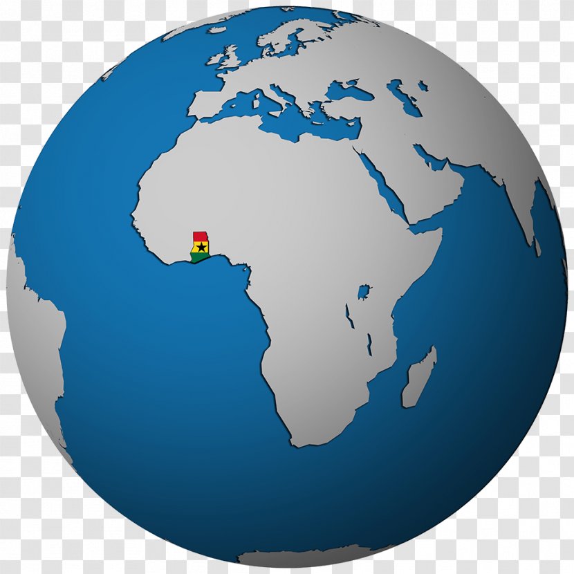 Ghana Globe World Map - Mapa Polityczna - Africa Transparent PNG